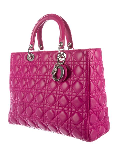 big dior bag|large lady dior bag price.